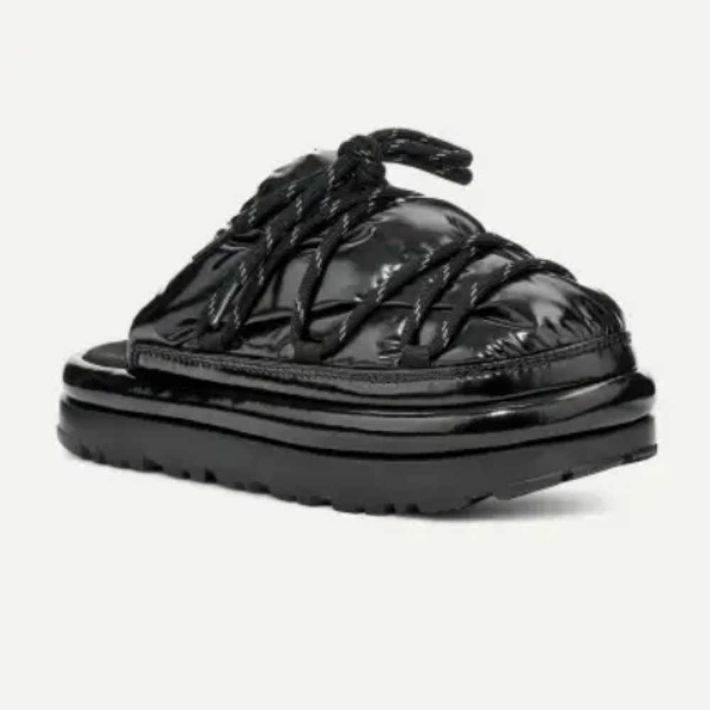 UGG SPACESLIDER HI SHINE SLIDE PLATFORM SLIPPER SHOES NWOT - Picture 14 of 17